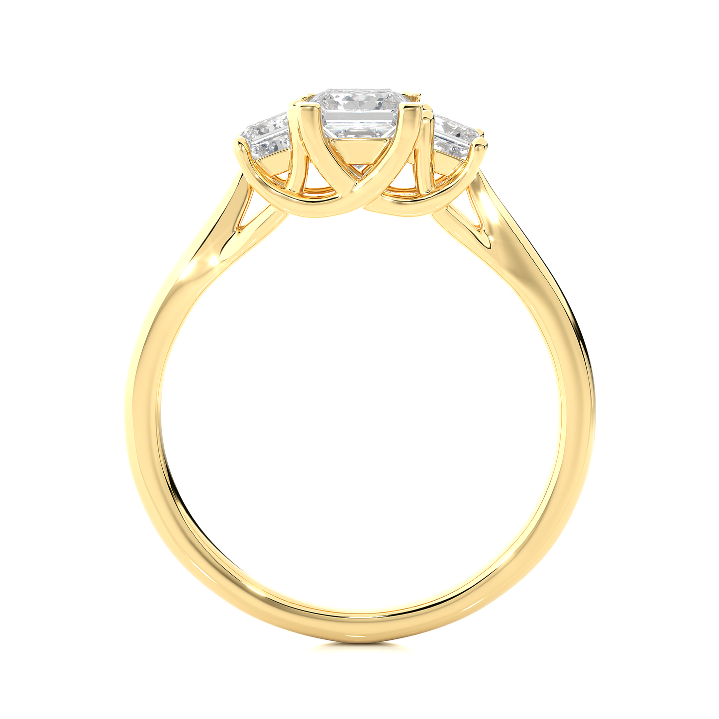 2.00 carat trinity princess cut diamond engagement ring for women โ three stone bridal jewelry