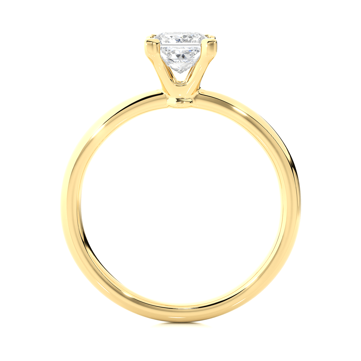 1 carat elena charm princess cut diamond solitaire engagement ring for women โ classic bridal jewelry