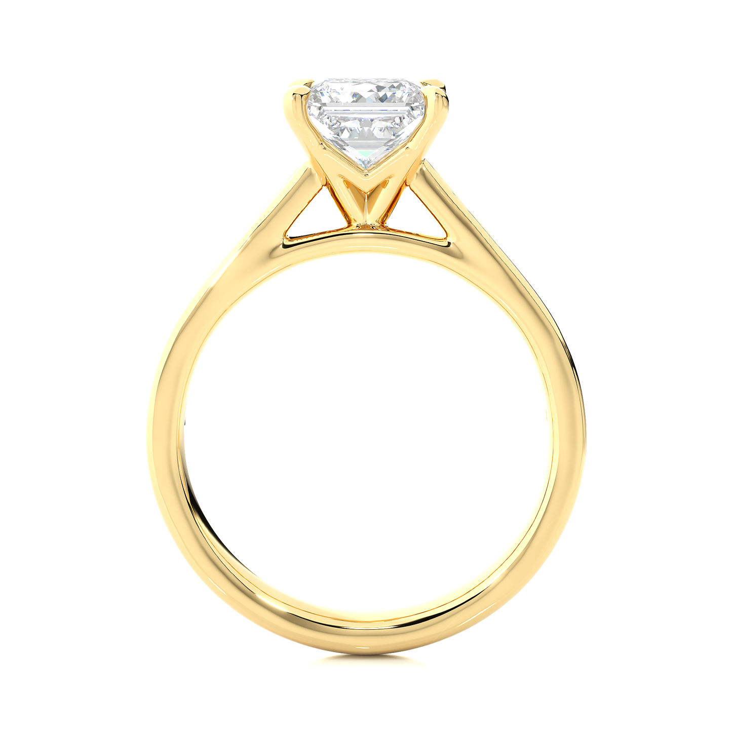 1.18 carat princess cut solitaire diamond engagement ring for women โ elegant bridal jewelry