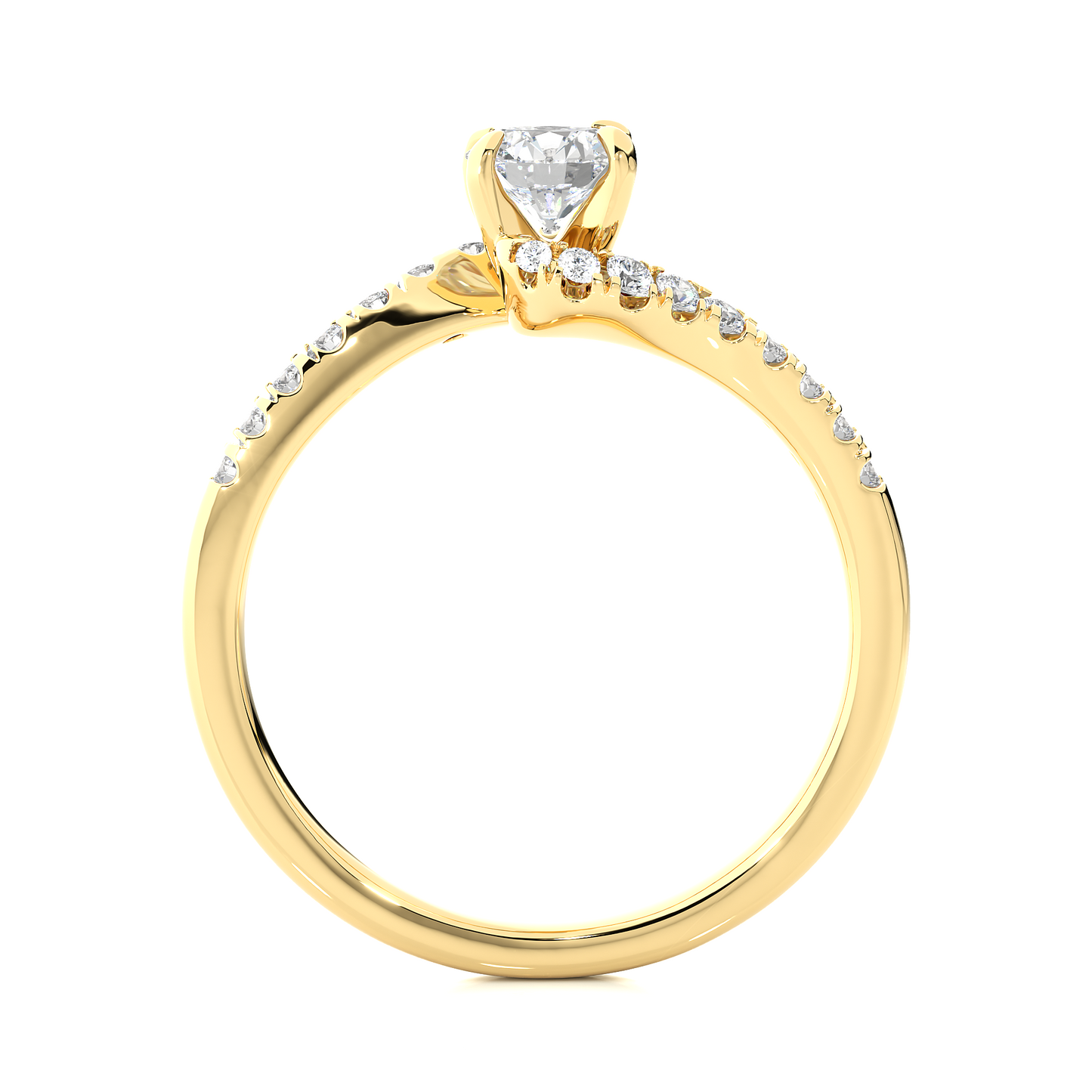 1.18 carat round cut diamond solitaire engagement ring for women โ classic bridal jewelry