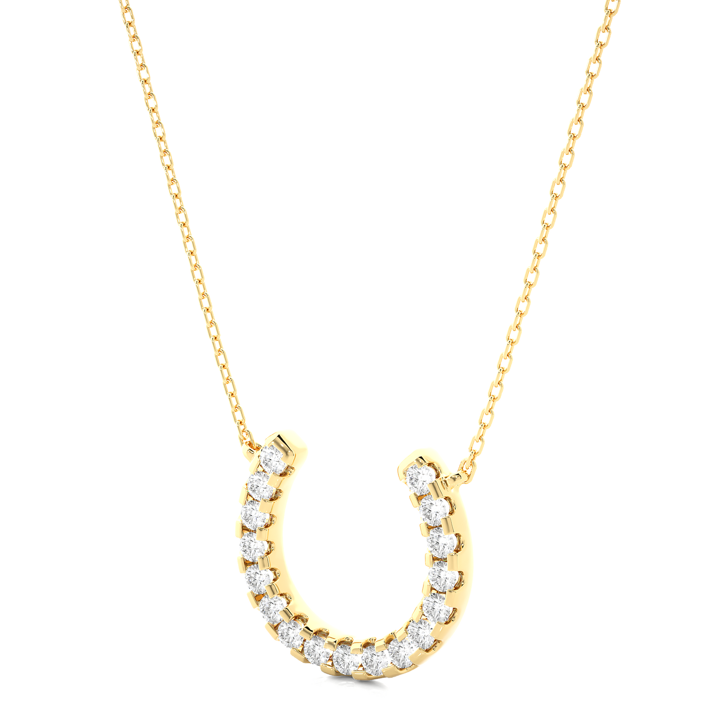 luminous round diamond pendant