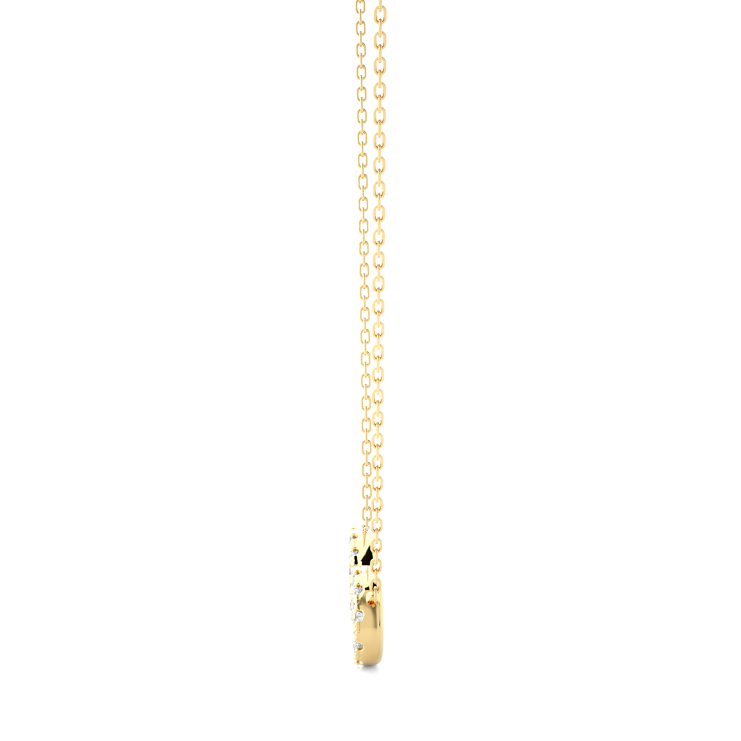 eternal round diamond pendant