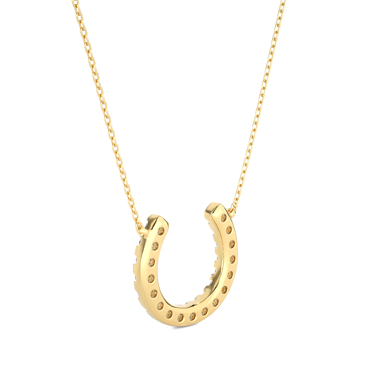 luminous round diamond pendant