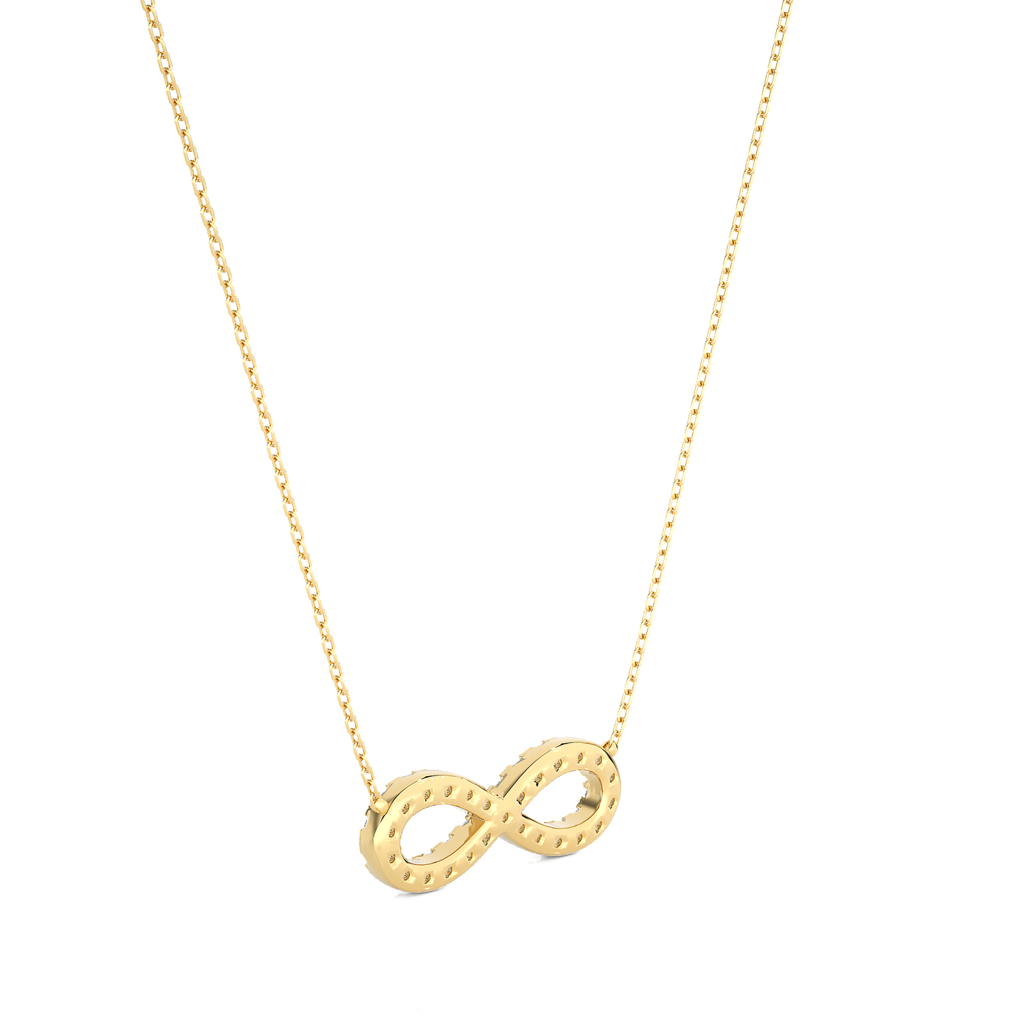 eternal round diamond pendant