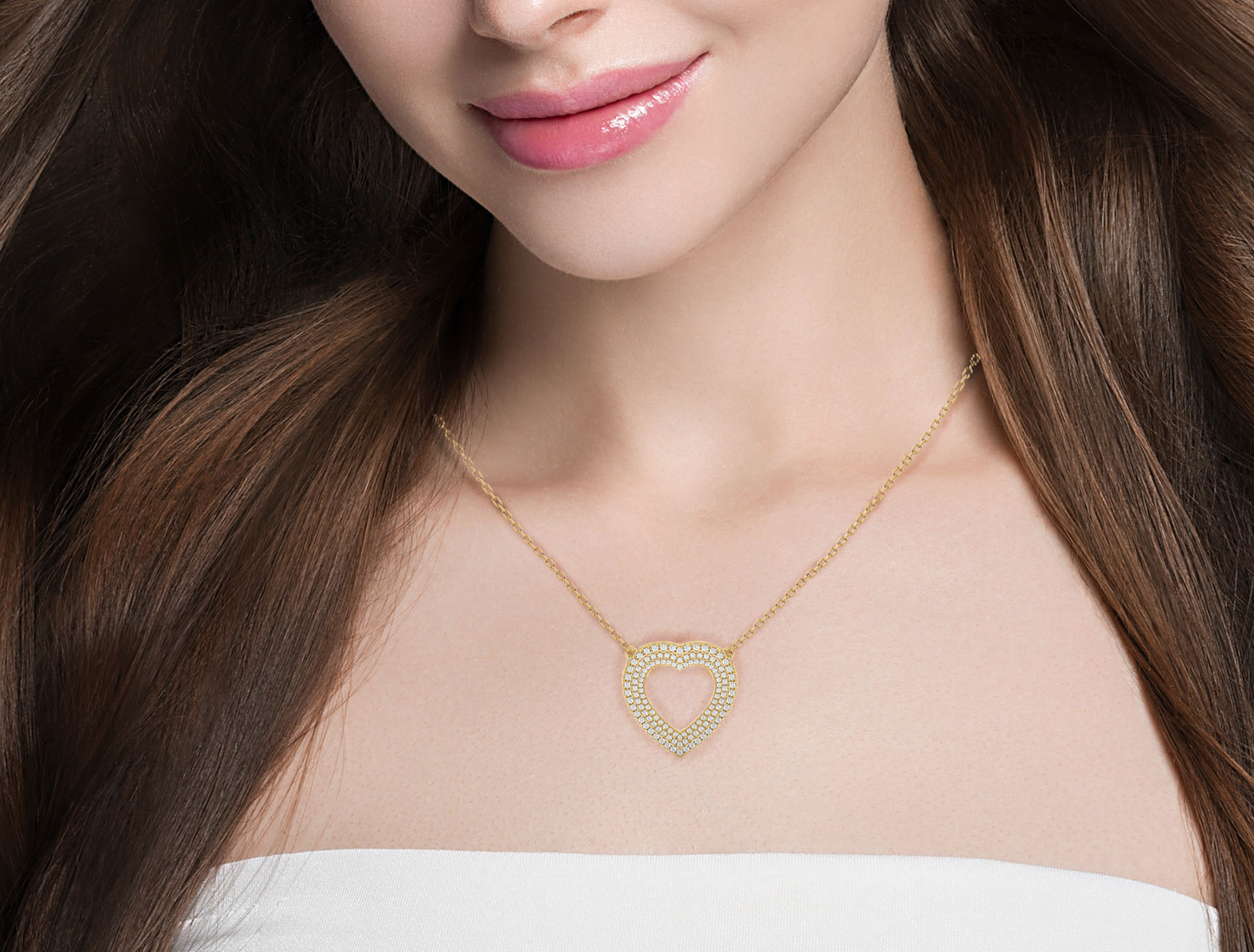 eternal heartbeat diamond pendant
