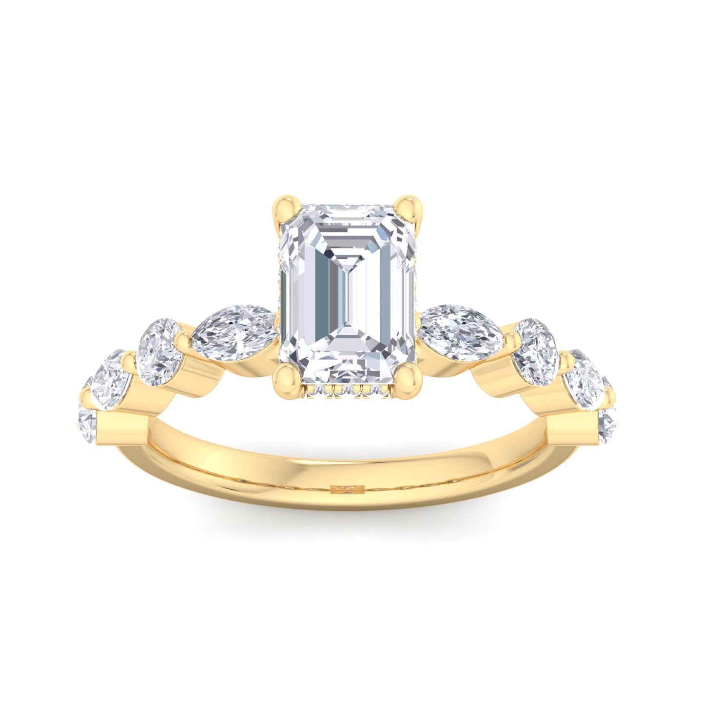 5.16 carat emerald cut solitaire diamond engagement ring โ luxury diamond jewelry