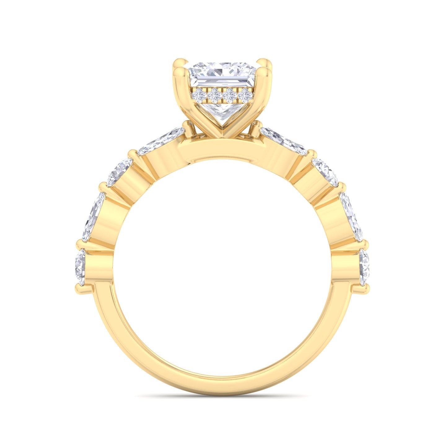5.16 carat princess cut solitaire diamond engagement ring – luxury diamond jewelry