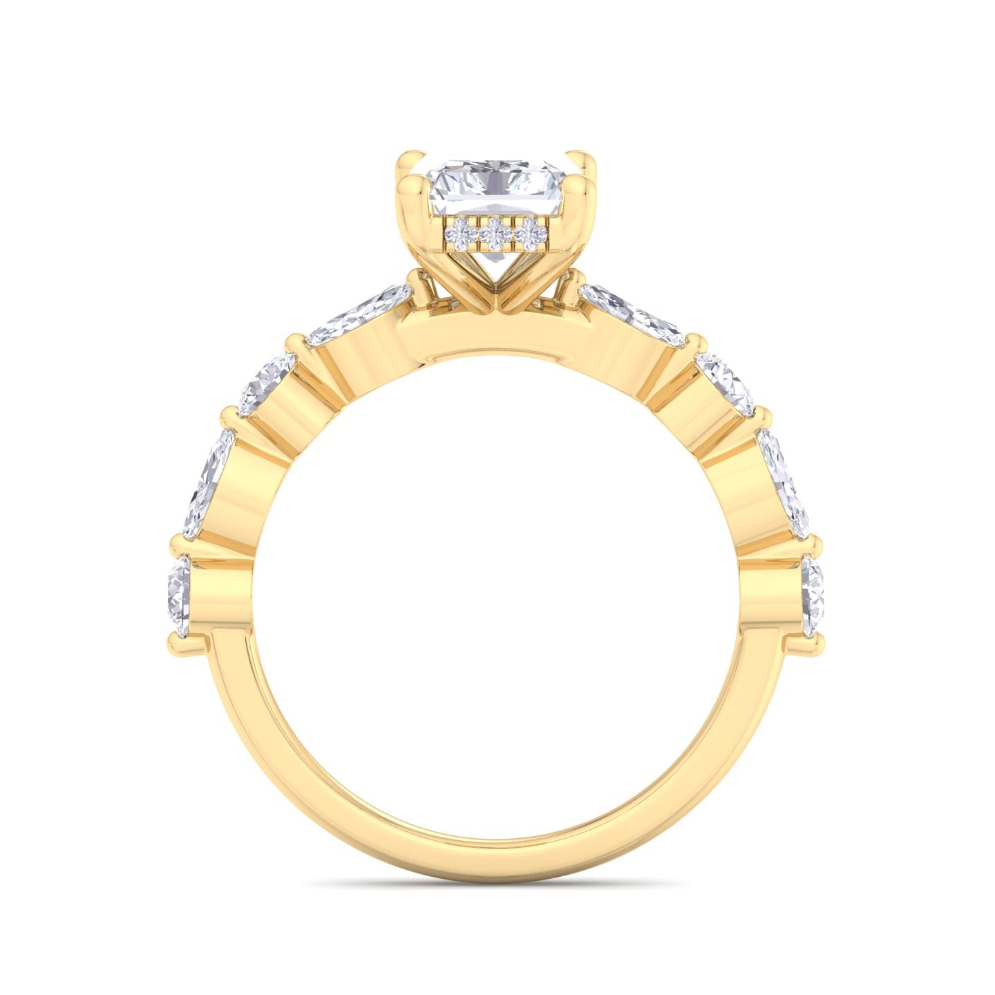 5.16 carat radiant cut solitaire diamond engagement ring โ luxury diamond jewelry