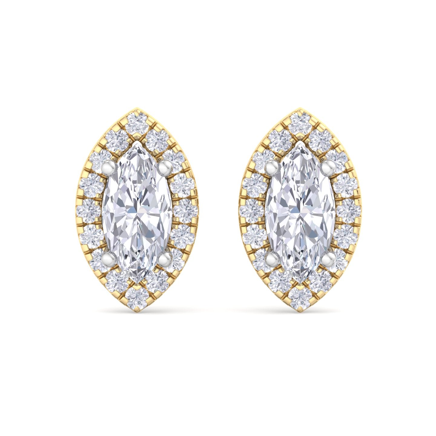 1.64 carat marquise cut diamond studs earrings – luxury diamond jewelry