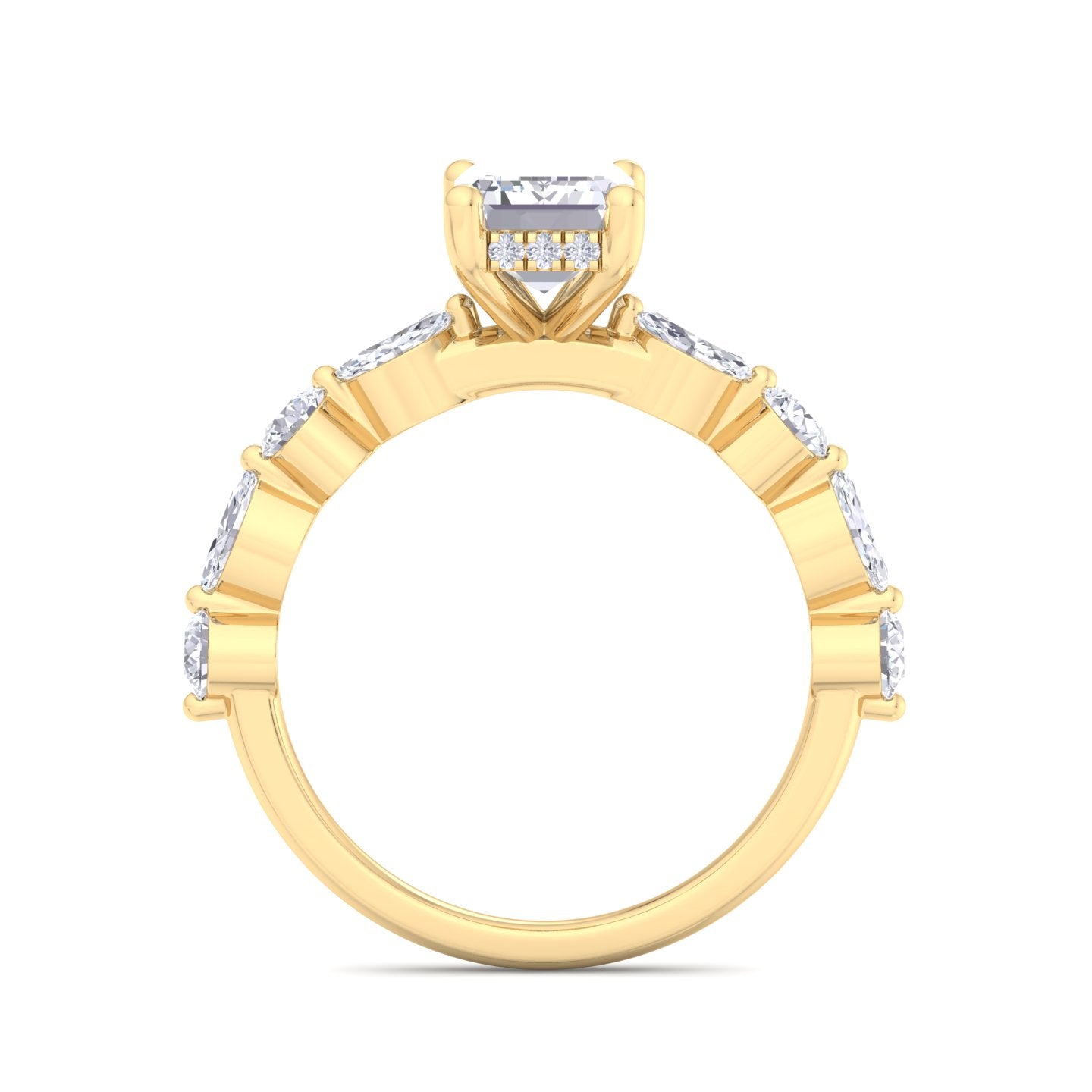 5.16 carat emerald cut solitaire diamond engagement ring โ luxury diamond jewelry
