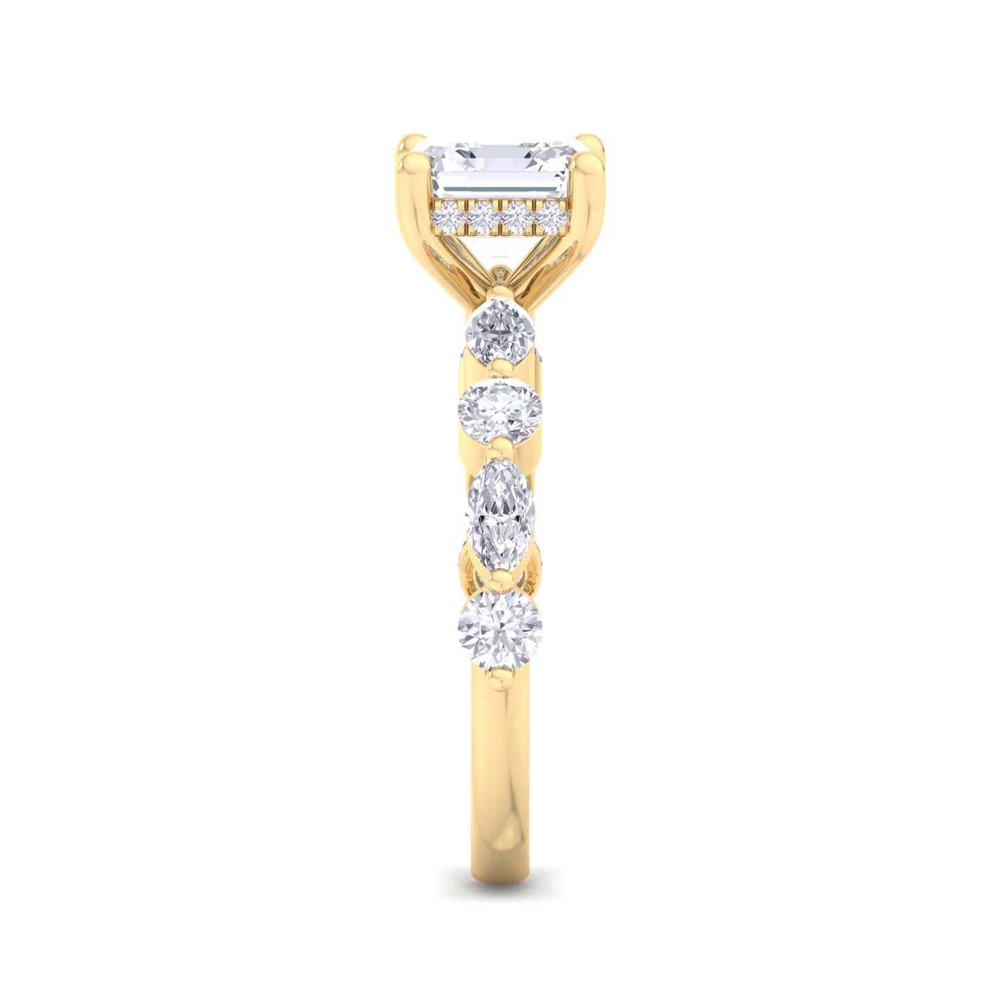 5.16 carat asscher cut solitaire diamond engagement ring – luxury diamond jewelry