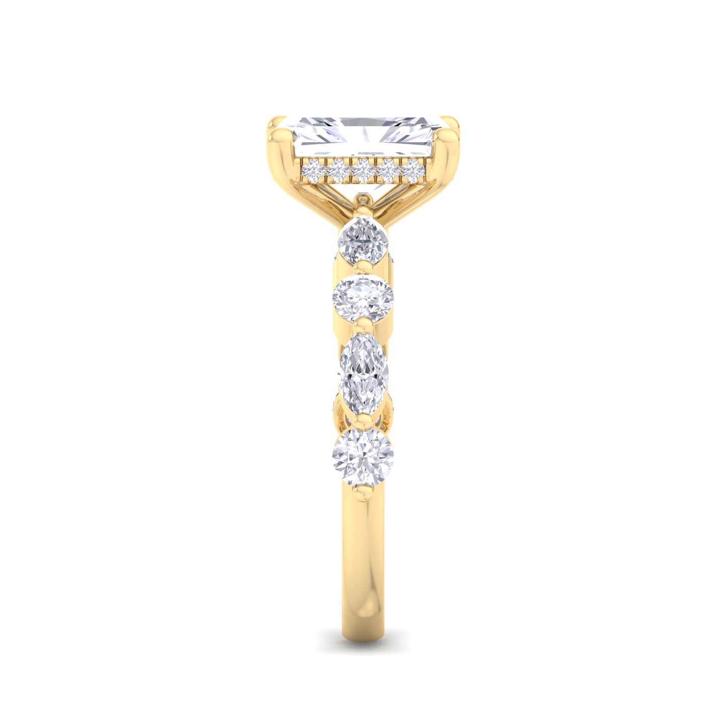 5.16 carat radiant cut solitaire diamond engagement ring โ luxury diamond jewelry