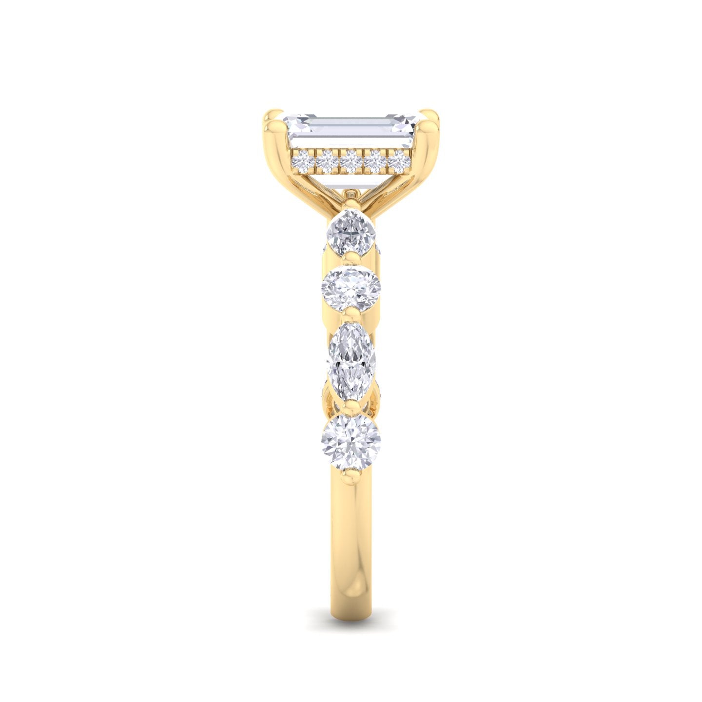5.16 carat emerald cut solitaire diamond engagement ring โ luxury diamond jewelry