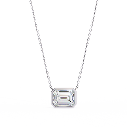 LGD Solitaire Pendant Emerald Stone (1.20ct) In 14K Gold Without Chain