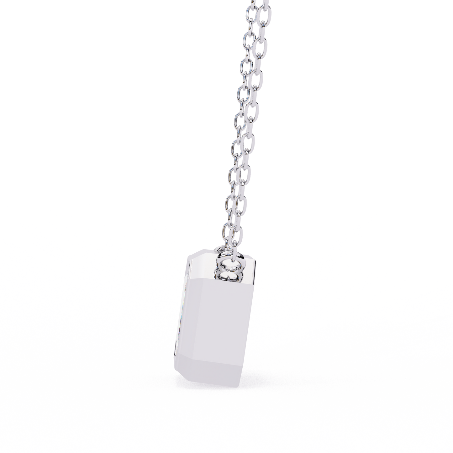 lgd solitaire pendant emerald stone (1.20ct) in 14k gold without chain