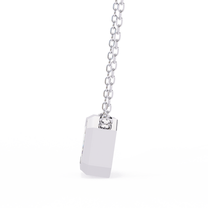LGD Solitaire Pendant Emerald Stone (1.20ct) In 14K Gold Without Chain