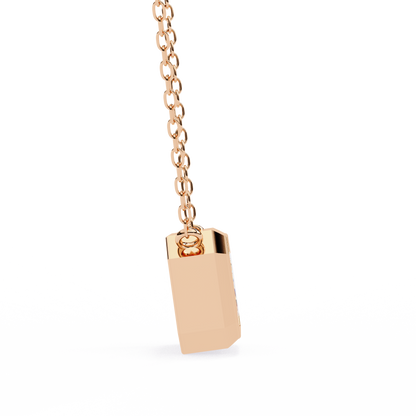 LGD Solitaire Pendant Emerald Stone (1.20ct) In 14K Gold Without Chain
