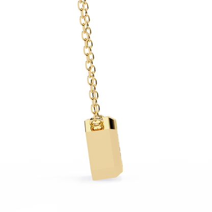 LGD Solitaire Pendant Emerald Stone (1.20ct) In 14K Gold Without Chain