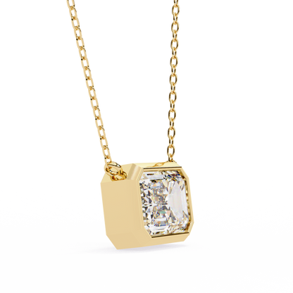 LGD Solitaire Pendant Emerald Stone (1.20ct) In 14K Gold Without Chain