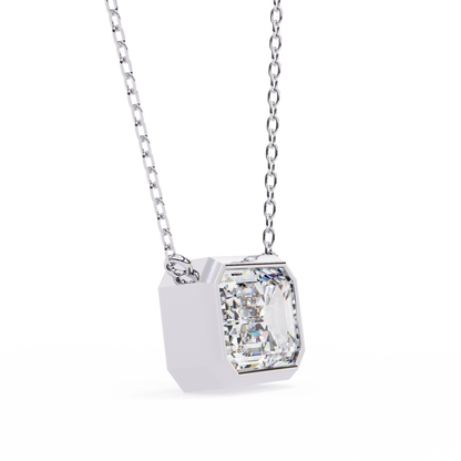 LGD Solitaire Pendant Emerald Stone (1.20ct) In 14K Gold Without Chain