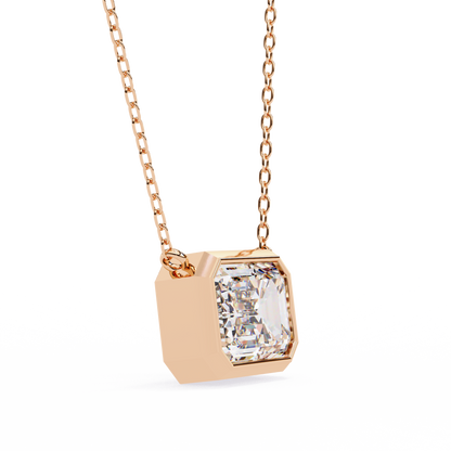 LGD Solitaire Pendant Emerald Stone (1.20ct) In 14K Gold Without Chain