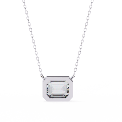LGD Solitaire Pendant Emerald Stone (1.20ct) In 14K Gold Without Chain