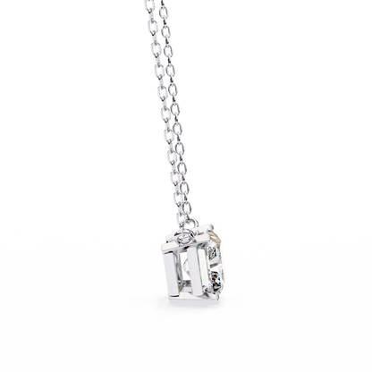 LGD Solitaire Pendant Radiant Stone (1.95ct) In 14K Gold Without Chain