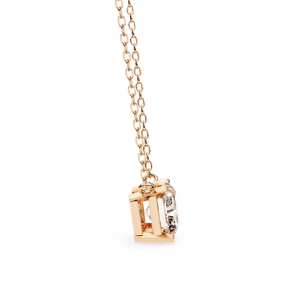 LGD Solitaire Pendant Radiant Stone (1.95ct) In 14K Gold Without Chain