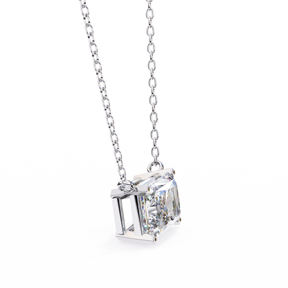 LGD Solitaire Pendant Radiant Stone (1.95ct) In 14K Gold Without Chain