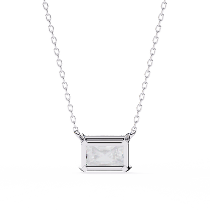 LGD Solitaire Pendant Radiant Stone (1.95ct) In 14K Gold Without Chain