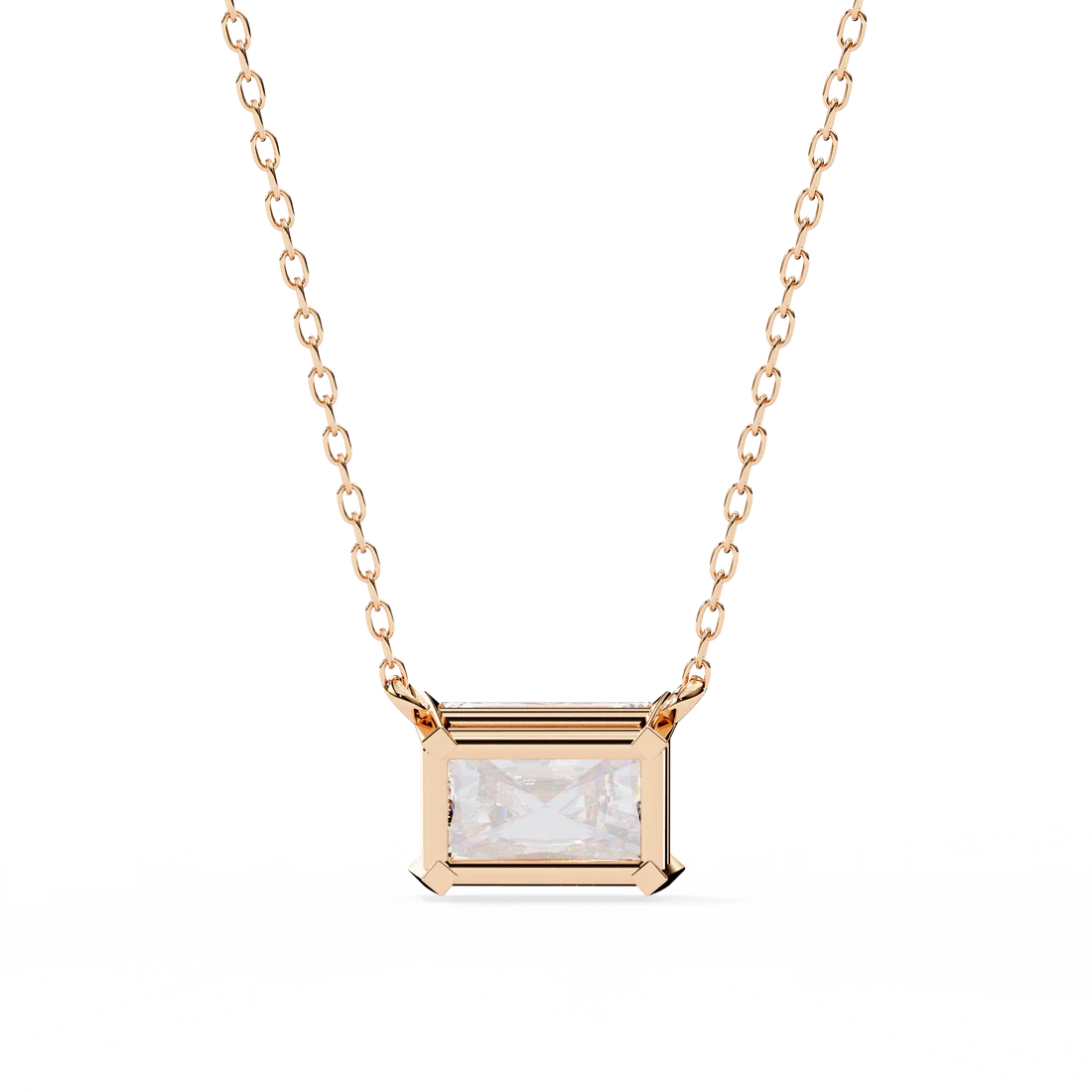 2.00 carat radiant cut diamond solitaire pendant necklace – graceful luxury jewelry