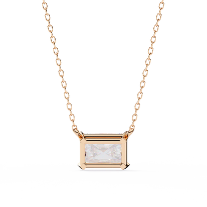 2.00 Carat Radiant Cut Diamond Solitaire Pendant Necklace – Graceful Luxury Jewelry