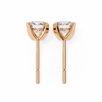 2.50 Carat Round Cut Diamond Stud Earrings - Modern Jewelry
