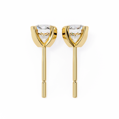 2.50 Carat Round Cut Diamond Stud Earrings - Modern Jewelry