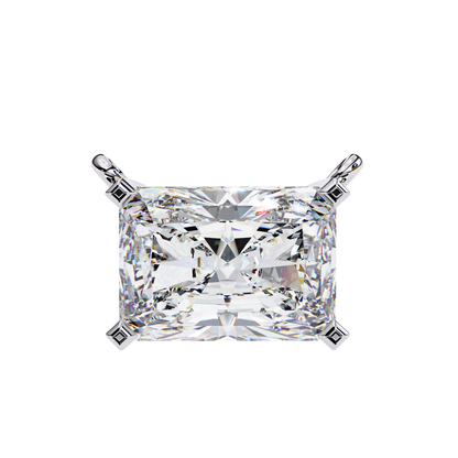 LGD Solitaire Pendant Radiant Stone (1.95ct) In 14K Gold Without Chain