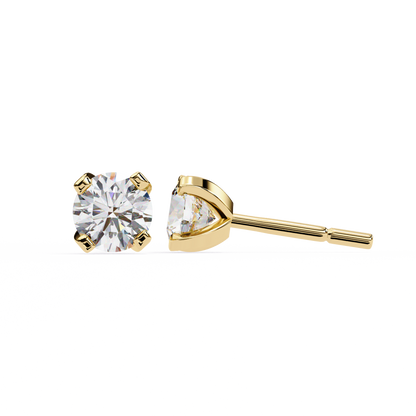 2.50 Carat Round Cut Diamond Stud Earrings - Modern Jewelry