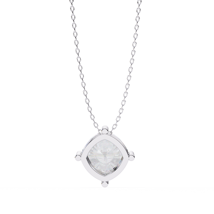LGD Solitaire Pendant Cushion Square Stone (2.32ct) In 14K Gold Without Chain