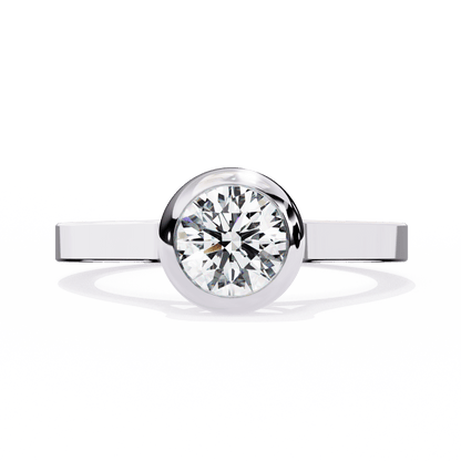 2 Carat Round Cut Solitaire Diamond Engagement Ring – Classic Bridal Jewelry
