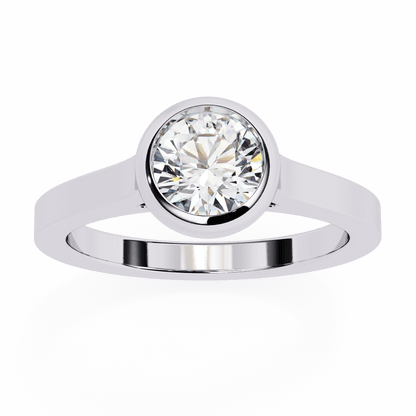 2 Carat Round Cut Solitaire Diamond Engagement Ring – Classic Bridal Jewelry