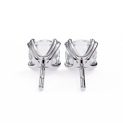 2.25 Carat Cushion Cut Diamond Stud Earrings - Classic Jewelry