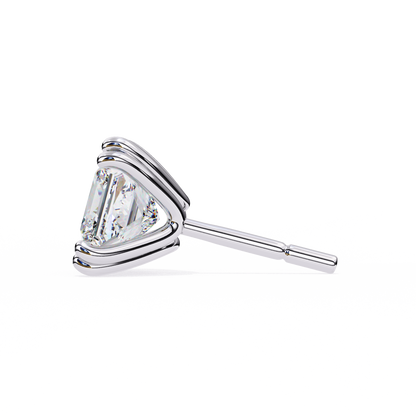 2.50 Carat Princess Cut Diamond Stud Earrings - Modern Jewelry