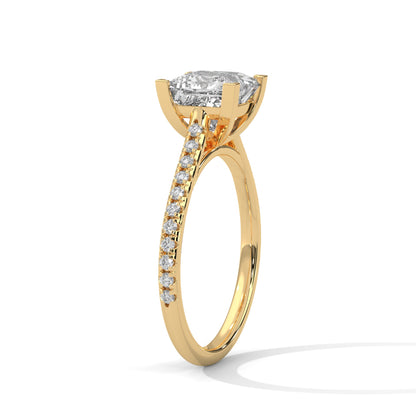 Elegant 2.24 CT Princess Cut Solitaire Diamond Ring – Perfect for Engagements