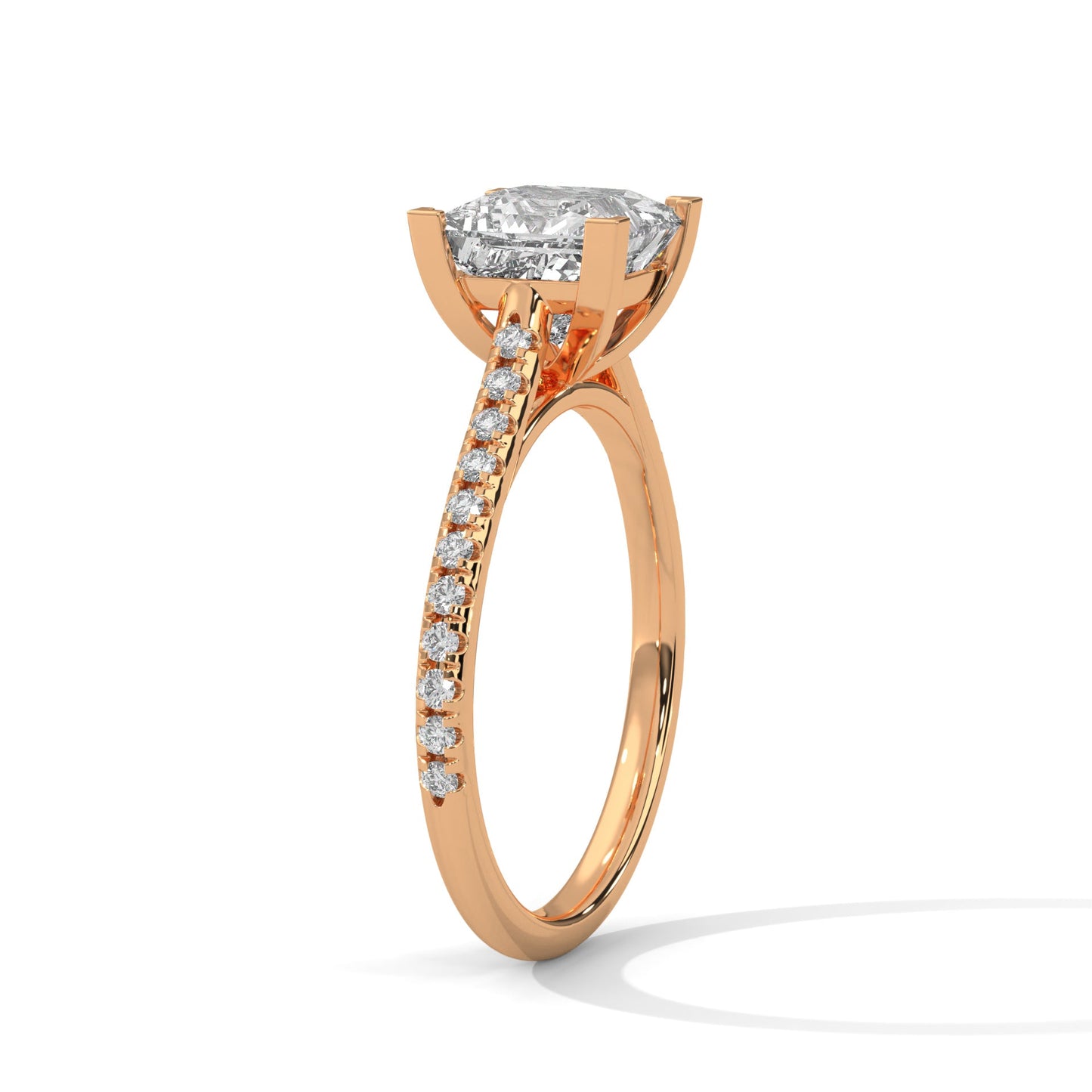 elegant 2.24 ct princess cut solitaire diamond ring – perfect for engagements