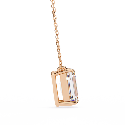 LGD Solitaire Pendant Emerald Stone (1.03ct) In 14K Gold Without Chain