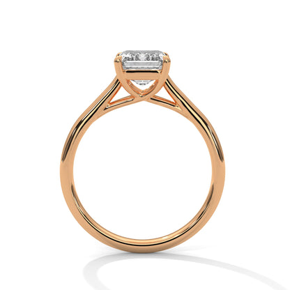 2.00 Carat Emerald Cut Four-Prong Solitaire Diamond Engagement Ring for Women