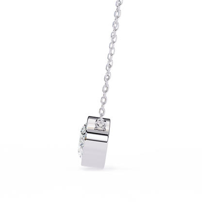 LGD Solitaire Pendant Oval Stone (1.55ct) In 14K Gold Without Chain