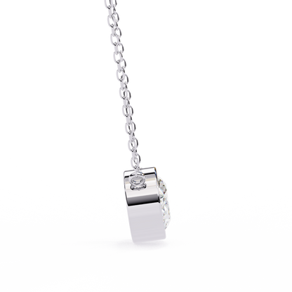 Noble Oval Diamond Pendant