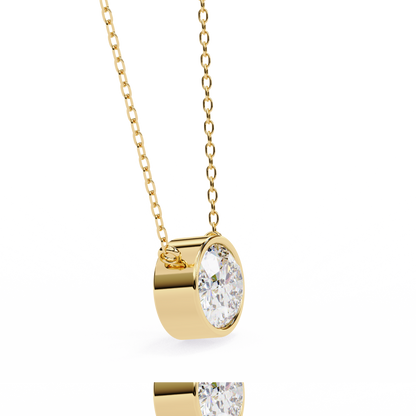 Noble Oval Diamond Pendant