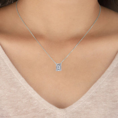 LGD Solitaire Pendant Emerald Stone (1.03ct) In 14K Gold Without Chain