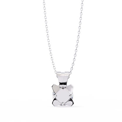 LGD Solitaire Pendant Round Stone (2.18ct) In 14K Gold Without Chain